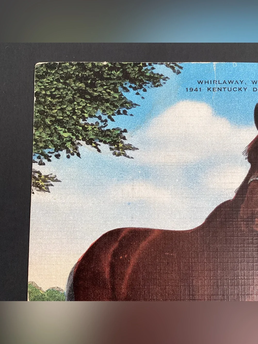Kentucky Derby vintage postcard